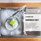 Farberware 15-Piece High-Carbon Stamped Stainless Steel Kitchen Knife Set with Wood Block, Steak Knives, Razor-Sharp, Black, Ultra-Sharp Blades, Ergonomic Comfort Grip Farberware