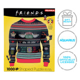 AQUARIUS - Friends TV Series Ugly Christmas Sweater Shaped 1000 Piece Jigsaw Puzzles AQUARIUS
