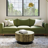 SIMPLIHOME Montrose Modern Industrial 30 Inch Wide Metal Coffee Table in Antique Gold/Black, Fully Assembled, for The Living Room and Family Room SIMPLIHOME