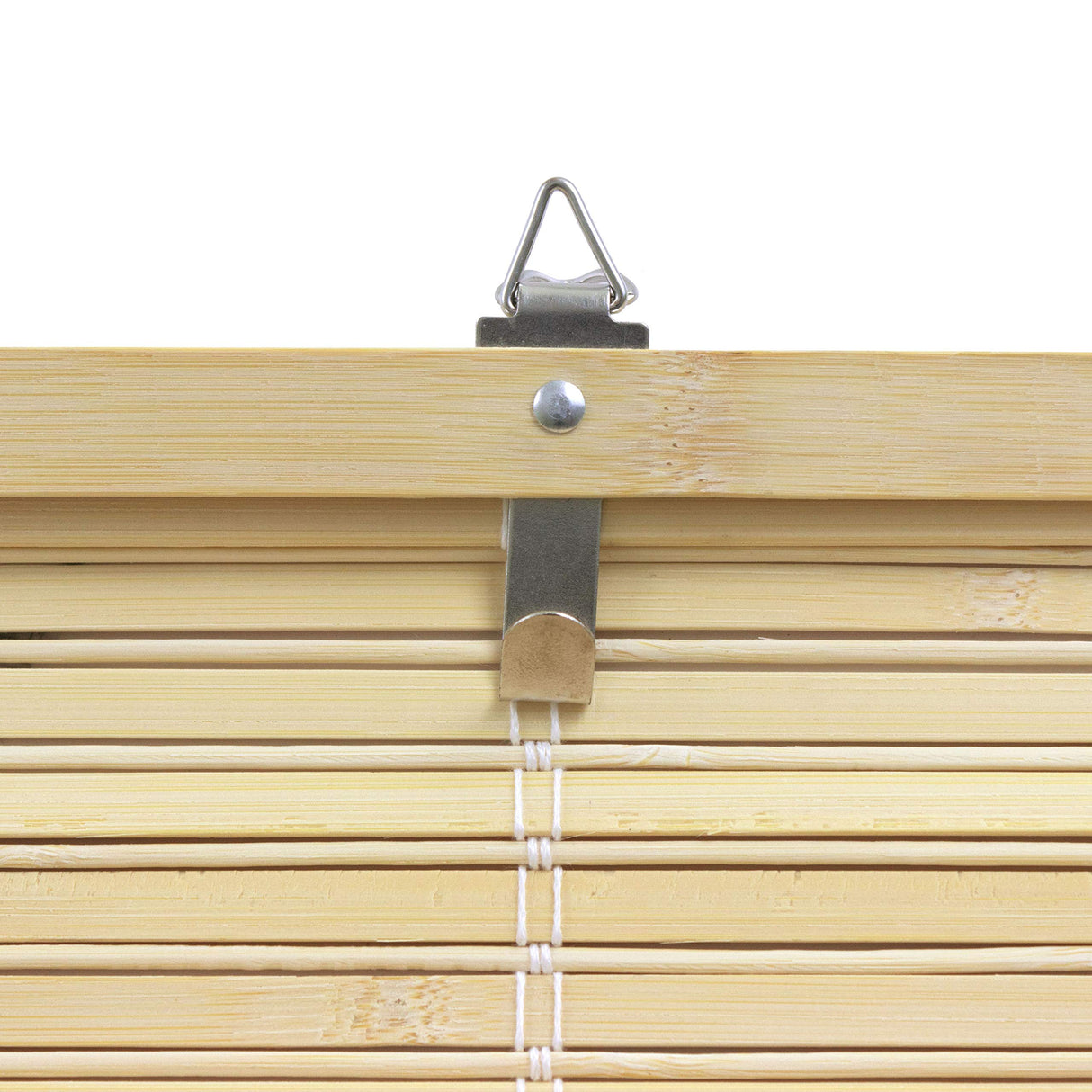 ORIENTAL Furniture Bamboo Cordless Window Shade - Natural 60" W Red Lantern