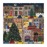 Galison Winter Lights Foil Puzzle 500 Pieces – Holiday Jigsaw Puzzle Featuring Festive City Scene by Joy Laforme – Thick, Sturdy Pieces Challenging Family Activity Great Gift Idea Galison