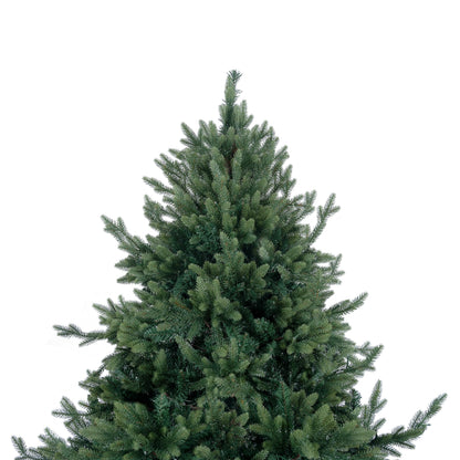 Kinsley 9ft Prelit Aritificial Christmas Tree with 6230 Branch Tips, 1000 Warm Lights and Metal Stand, 68" Wide Realistic Traditional Christmas Tree with Lights by Naomi Home