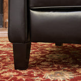 GDFStudio Lucas Space-Saving Leather Recliner | Perfect for Home or Office | Ideal Furnishing Option for Smaller Living Spaces GDFStudio