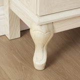 Farmhouse Display Curio Cabinet,Lighted Corner Cabinet with Tempered Glass Door & 2 Glass Shelves (E26 Light Bulb Included) YiaFurio