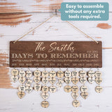 Gifts for Her Mom-Grandma, Personalized Family Birthday Calendar, DIY Wooden Birthday Reminder with Family Name, Custom Event Calendar Board, Grandma Lara Laser Works