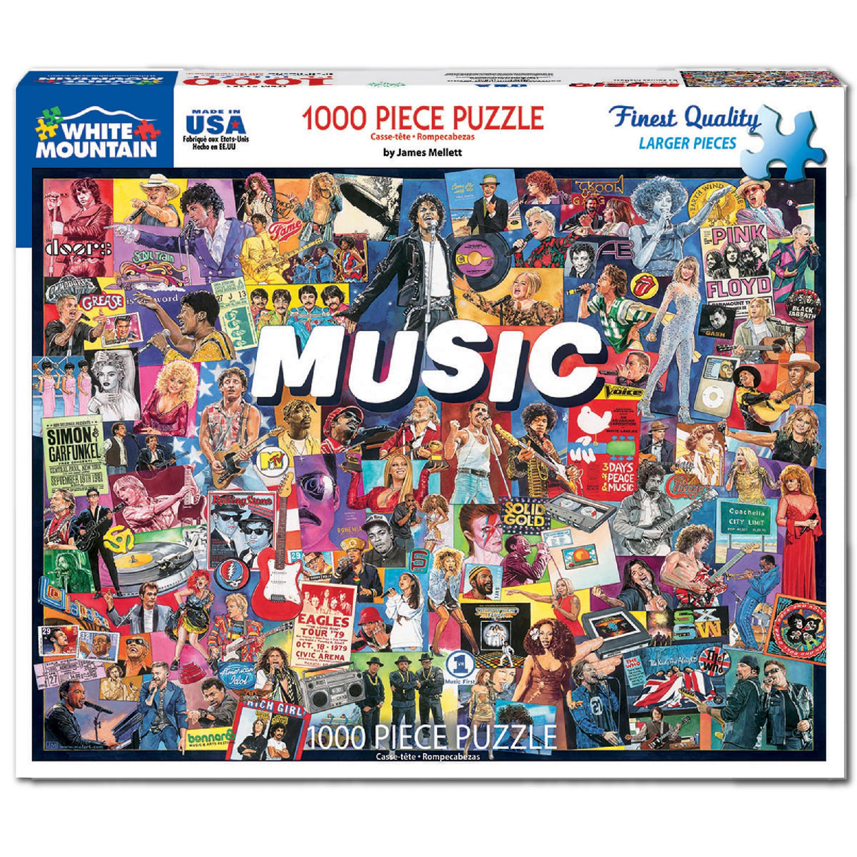 White Mountain Puzzles Music - 1000 Piece Jigsaw Puzzle White Mountain