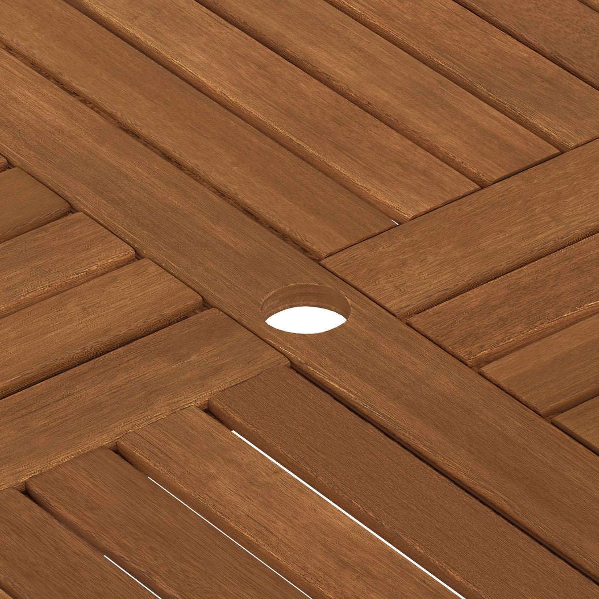 Furinno FG19061F Tioman Outdoor Hardwood Sunlight Folding Table, Natural Furinno