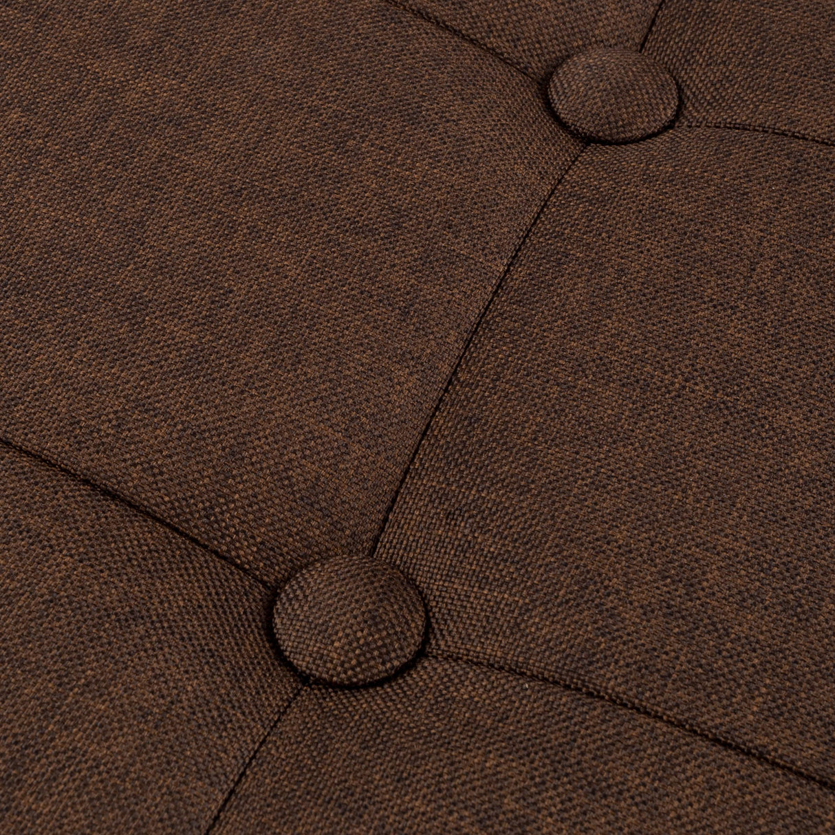 Folding Storage Ottoman - 30-Inch Tufted Footrest, Linen Chest, or Bench with Removable Bin for Living Room, Bedroom, or Dorm by Lavish Home (Brown) Lavish Home