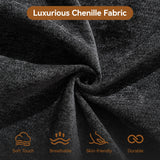 140''Modular Sectional Couches for Living Room, Cloud Boneless Compressed Sectional Sofa, Oversized L Shaped 5 Seater Upholstered Memory Foam Sofa, No Assembly, Chenille Black WUTUTUEE