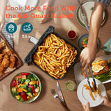 COSORI 6.8Qt Air Fryer, 12-in-1 Dual Blaze for 360° Crispy Meals, No Shaking & Preheating to Fast Cooking with Bake, Roast, Broil, 100+In-App Recipes, Dishwasher Safe COSORI