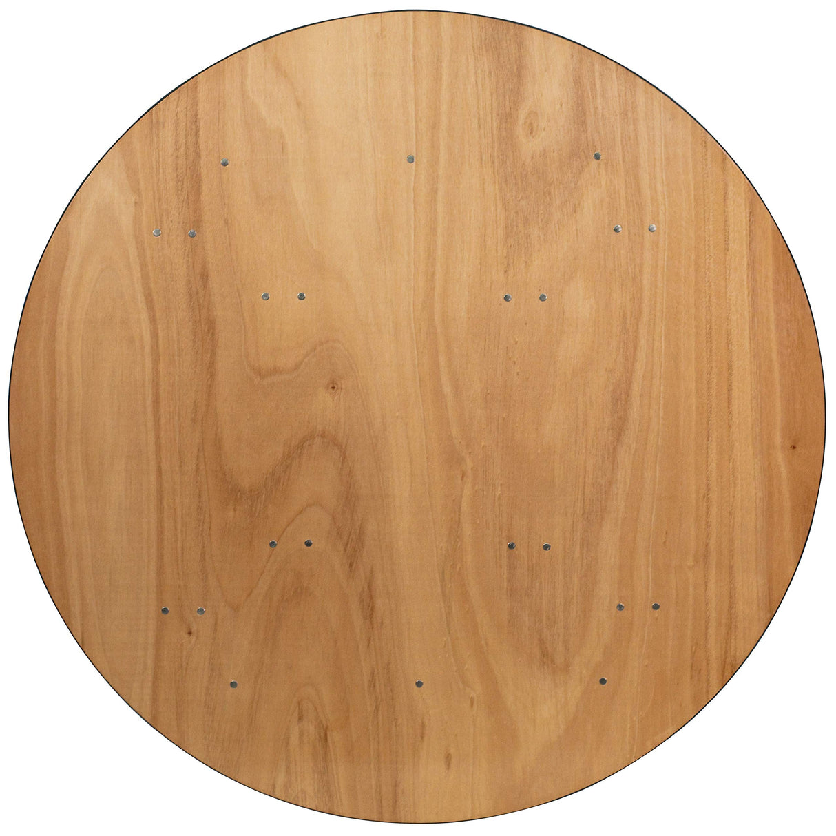 Flash Furniture Furman 5' Round All-Occasion Wood Folding Event Table, Foldable Round Portable Banquet Table with Wooden Top, Natural/Black Flash Furniture