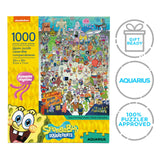 AQUARIUS SpongeBob SquarePants Puzzle (1000 Piece Jigsaw Puzzle) - Officially Licensed SpongeBob Merchandise & Collectibles - Glare Free - Precision Fit - 20 x 28 Inches AQUARIUS