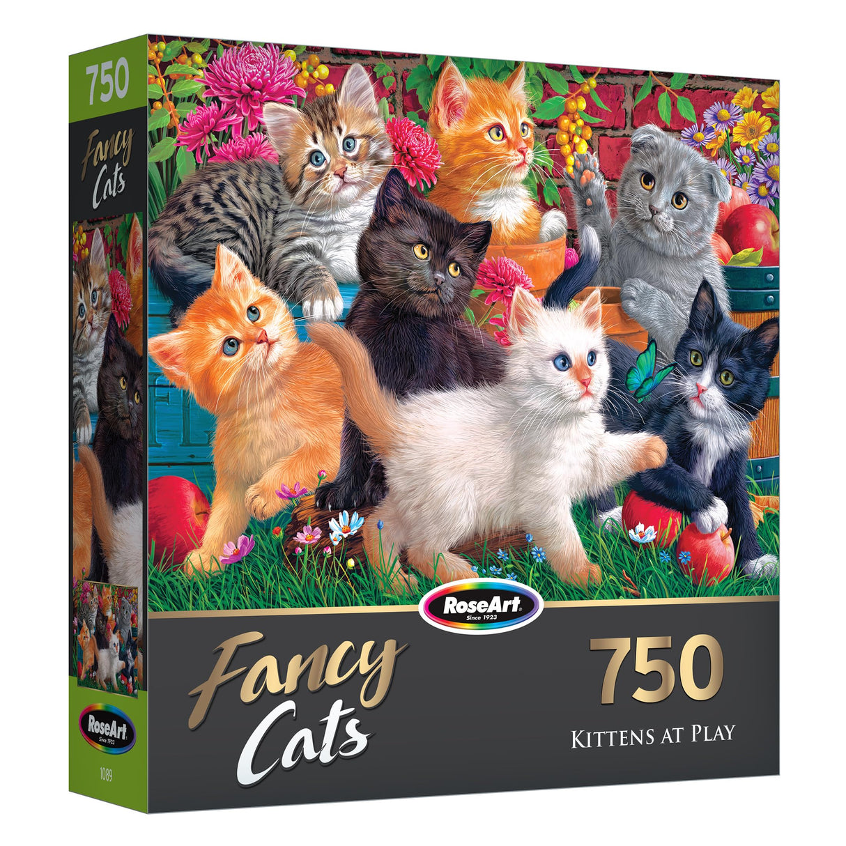 RoseArt - Fancy Cats - Kittens at Play - 750 Piece Jigsaw Puzzle for Adults RoseArt