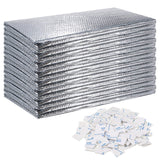 Garage Door Insulation Set Double Bubble Insulation Panels Reflective Aluminum Radiant Barrier Thermal Insulation Shield with Adhesive Tape for Garage Greenhouse Attics Walls (16 Pcs, 20.5 x 54 Inch) Gerrii