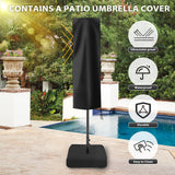 Sundale Outdoor 40LED 15ft Large Patio Umbrellas with Base Included and Umbrella Cover, Outdoor Double-Sided Umbrella with Solar Lights Red Sundale Outdoor