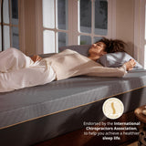 EGOHOME 12 Inch Queen Mattress, Gel Cooling Memory Foam Mattress for Back Pain Relief, Manchester United Mattress Bed in a Box, Made in USA, CertiPUR-US Certified, 60" x80" x12" White MLILY