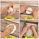 Gognlvn Pet Memorial Shadow Box with Clay Paw Print Impression Kit,Dog Wood Picture Frame Ornament as Loss Pet Keepsake and Gifts for Pet Lover Gognlvn