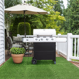 Sorbus Grass Foam Floor Tiles - 12 Interlocking Mats of 24"X24” Total of 48 Sq Ft for Kids Outdoor Toys, Playroom, Deck, Patio, Basement Home Gym - Artificial Carpet Grass Turf Indoor Outdoor Flooring Sorbus