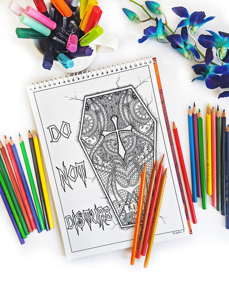 Happy Halloween Coloring Book for Adults – Volume 09 by Prajakta P | Premium Book | Spiral Bound | Stress Relieving Fun Patterns | DIY Kit | Sip and Paint Party | Coloring for All WoodArtSupply