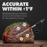 CHEF iQ Sense [2025 Model] | Smart Wireless Meat Thermometer | Ultra-Thin Probe | WiFi Unlimited Range | 1000°F Heat Safe | 5 Sensors | BBQ, Grill, Oven, Smoker, Air Fryer | Gen3 CHEF iQ