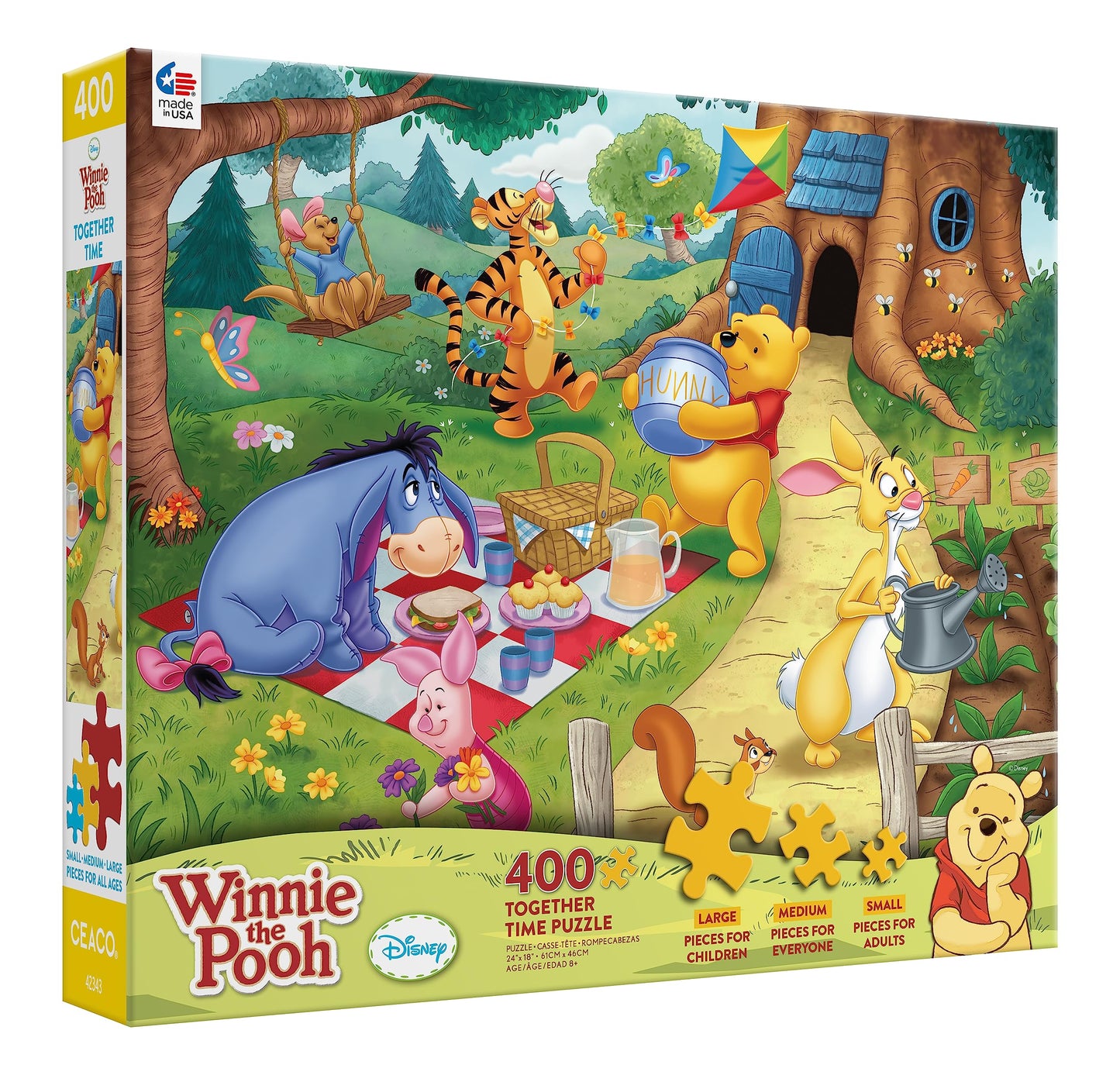 Ceaco - Disney - Together Time - Winnie The Pooh - 400 Piece Jigsaw Puzzle