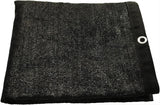 Shatex 90% Shade Cloth 10x20ft Hanging-up Sunblock Shade Panel, Black, 12 Bungee Balls Shatex