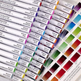 CHROMATEK 54 Watercolor Pens Set | Including 15 Page Pad & Online Video Tutorial Series | 4 Aquapens & 50 Unique Colors | Real Brush Pens | Easily Blendable, Vivid, Smooth | Professional Art Supplies CHROMATEK