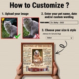 Nestura Custom Dog Collar Frame Memorial – Pet Loss Shadow Box with Photo and Collar Slot – Dogs Remembrance Gift for Passing Away – RIP Dog Tribute Display Nestura