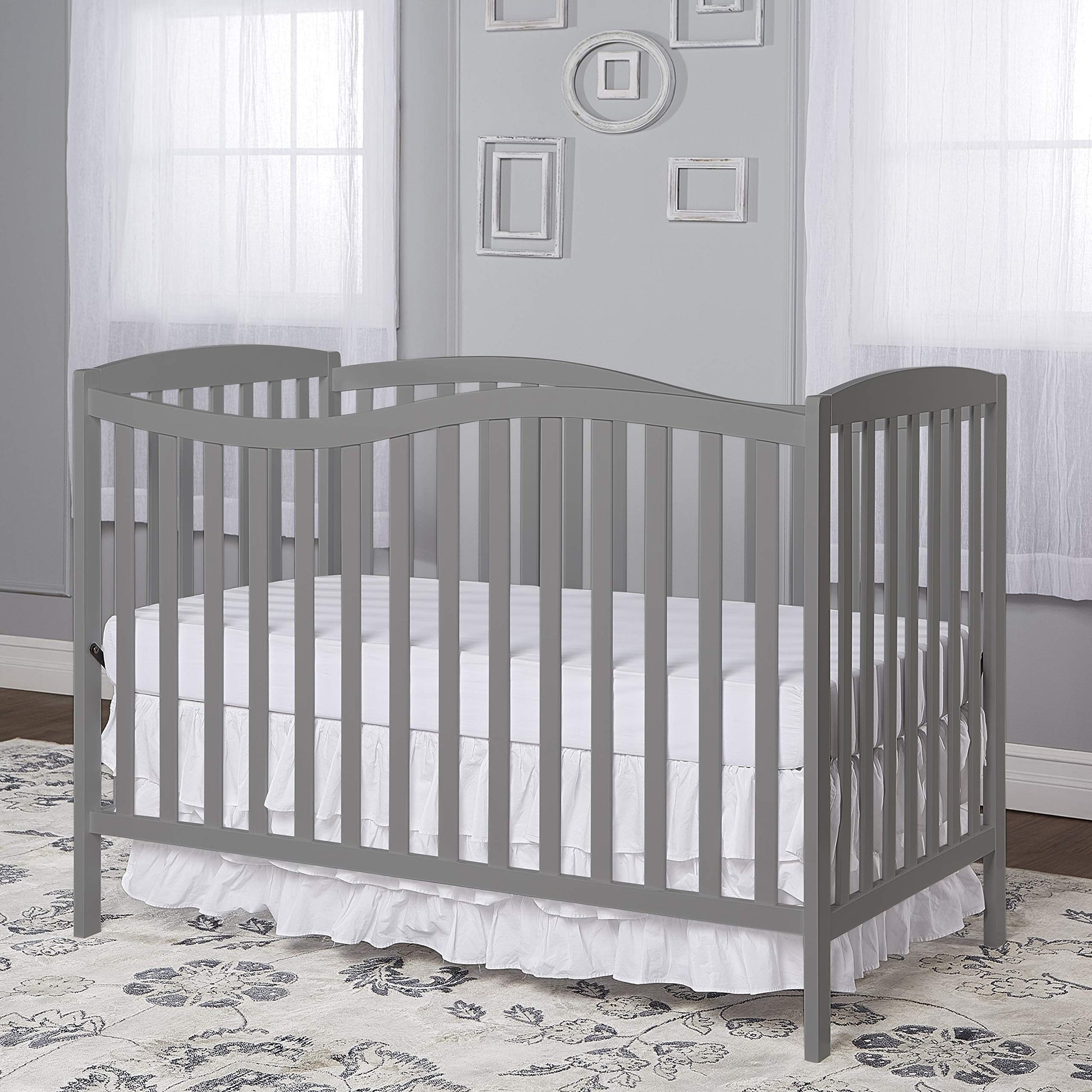 Dream On Me Nursery Essentials Bundle of Dream On Me Chelsea 5-in-1 Convertible Crib, Dream On Me Ashton Changing-Table, with a Dream On Me Twilight 5” 88 Coil Inner Spring Crib and Toddler M - WoodArtSupply