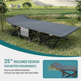 Mopaicot Camping Cot for Adults, Folding Bed with Comfortable Cushion, Tent Portable Sleeping Bed with Carry Bag for Camp, Office Use, Outdoor, Traveling Supports 450 lbs Mopaicot