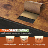 WLIVE Night Stand with Drawers, Dresser for Bedroom with 2 Fabric Drawer, Small Bedside Tables, Nightstand End Table Furniture, College Dorm, Rustic Brown Wood Grain Print, Size L WLIVE