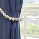 Wood Bead Curtain Tiebacks Set of 4, Boho Curtain Tiebacks, Farmhouse Curtain Tiebacks, Curtain Holder Tiebacks, Rustic Curtain Tiebacks, Curtains Ties, Curtains Tiebacks, Beaded Curtain Ties Backs MAINEVENT