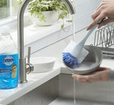 Dawn Radial Head Kitchen Brush, Blue & White Dawn