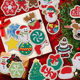 ZYNERY 24 Pcs Diamond Painting Magnets, Diamond Art Magnets, Mini Diamond Painting Kits, Refrigerator Magnets, 5D Diamond Painting Kits for Adults DIY Crafts Home Decor Gift (Christmas Theme) ZYNERY