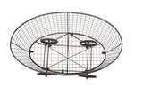 Creative Co-op Vintage Metal Laundry Basket with Wheels 25" x 15" x 26 3/4" (W x D x H) Creative Co-Op