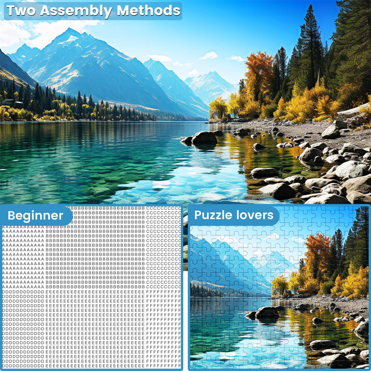 VOLUVOLU 500 Piece Puzzle for Adults, Jigsaw Puzzle,Glacier Park Jigsaw Puzzles 500 Pieces Birthday Party for Family Kids and Adults Funny Puzzle for Adults VOLUVOLU