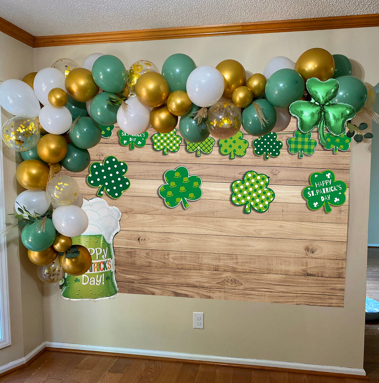 BINQOO 7x5ft Retro Wood Wall Background Rustic Autumn Wooden Wall Background Farm Barn Western Cowboy Wooden Backdrop Props for Baby Shower Birthday Easter Party Eve Studio Props BINQOO