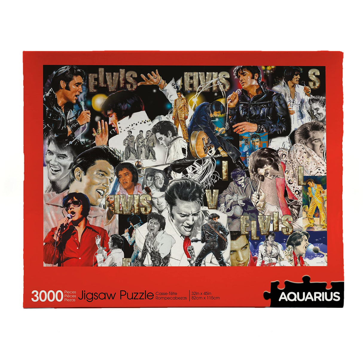 Aquarius Elvis Puzzle (3000 Piece Jigsaw Puzzle) - Officially Licensed Elvis Presley Merchandise & Collectibles - Glare Free - Precision Fit - 32 x 45 Inches AQUARIUS