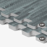 Forest Floor 3/8 Inch Thick Printed Foam Tiles, Premium Wood Grain Interlocking Foam Floor Mats, Anti-Fatigue Flooring, 24 in x 24 in We Sell Mats