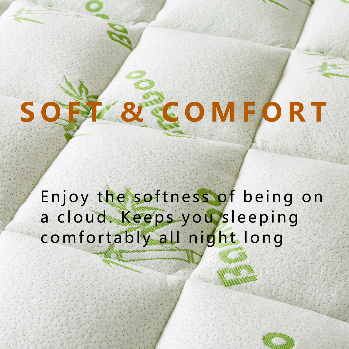 Bamboo_Viscose Mattress Topper King Size, Cooling Extra Thick Breathable Mattress pad, 8-21”Deep Pocket Soft Quilted Fitted Mattress Cover with Down Alternative Fill NALUKA