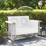 Crosley Furniture Bates Loveseat Glider - White Crosley Furniture