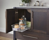 ClosetMaid 11 in. Pull Out Cabinet Organizer, Heavy Duty, Slide Out Pantry Shelves Drawers for Kitchen, Bathroom, White ClosetMaid