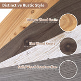 Axeman 72 Inch Fireplace Mantel Shelf - 8 Inch Deep Rustic Solid Elm Wood Floating Shelf, Wall Mounted Farmhouse Display Shelf with Invisible Heavy Duty Metal Bracket, Grey Axeman