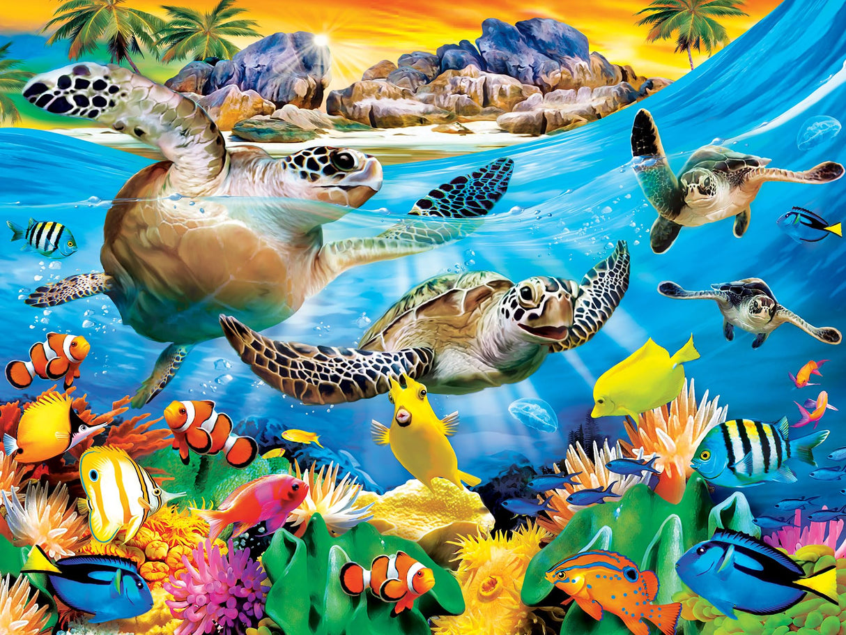 MasterPieces 300 Piece EZ Grip Jigsaw Puzzle - Breaking Waves - 18"x24" Masterpieces