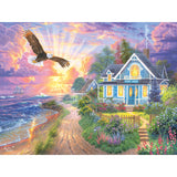RoseArt - Abraham Hunter - Coastal Home - 500 Piece Jigsaw Puzzle for Adults RoseArt