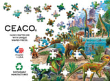 Ceaco - Glow in The Dark - Dinoland - 100 Piece Jigsaw Puzzle Ceaco