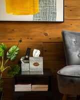 Kotinara Galvanized Tissue Box Cover Square with Rustic Bathroom Organizer - Rustic Tissue Box Holder with Storage - A Perfect Farmhouse Tissue Box Cover with Storage Box. KOTINARA