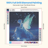 Miwixy Butterfly Fairy Diamond Art Kits for Adults,Starry Night Beach Diamond Painting 5D Full Drill Round Diamond Dots Paintings Canvas for Beginners Home Wall Decor12x12inch Miwixy