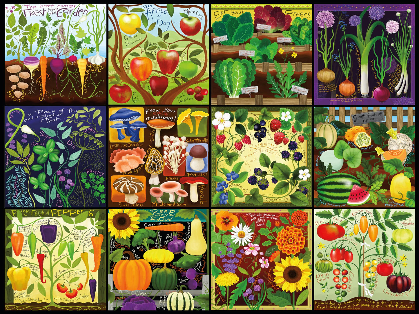 Ceaco - Tracy Flickinger - Colorful Harvest - 300 Piece Jigsaw Puzzle