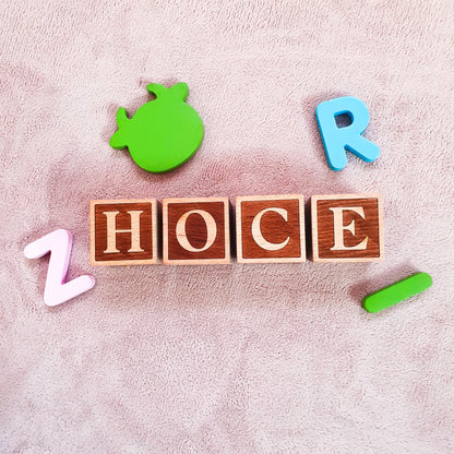 Personalized Baby Wooden Blocks | Personalized Baby Letter Wooden Blocks | Baby Photo Props | Custom Wood Blocks | Personalized Wood Blocks | Baby Gift | Nursery decor - WoodArtSupply